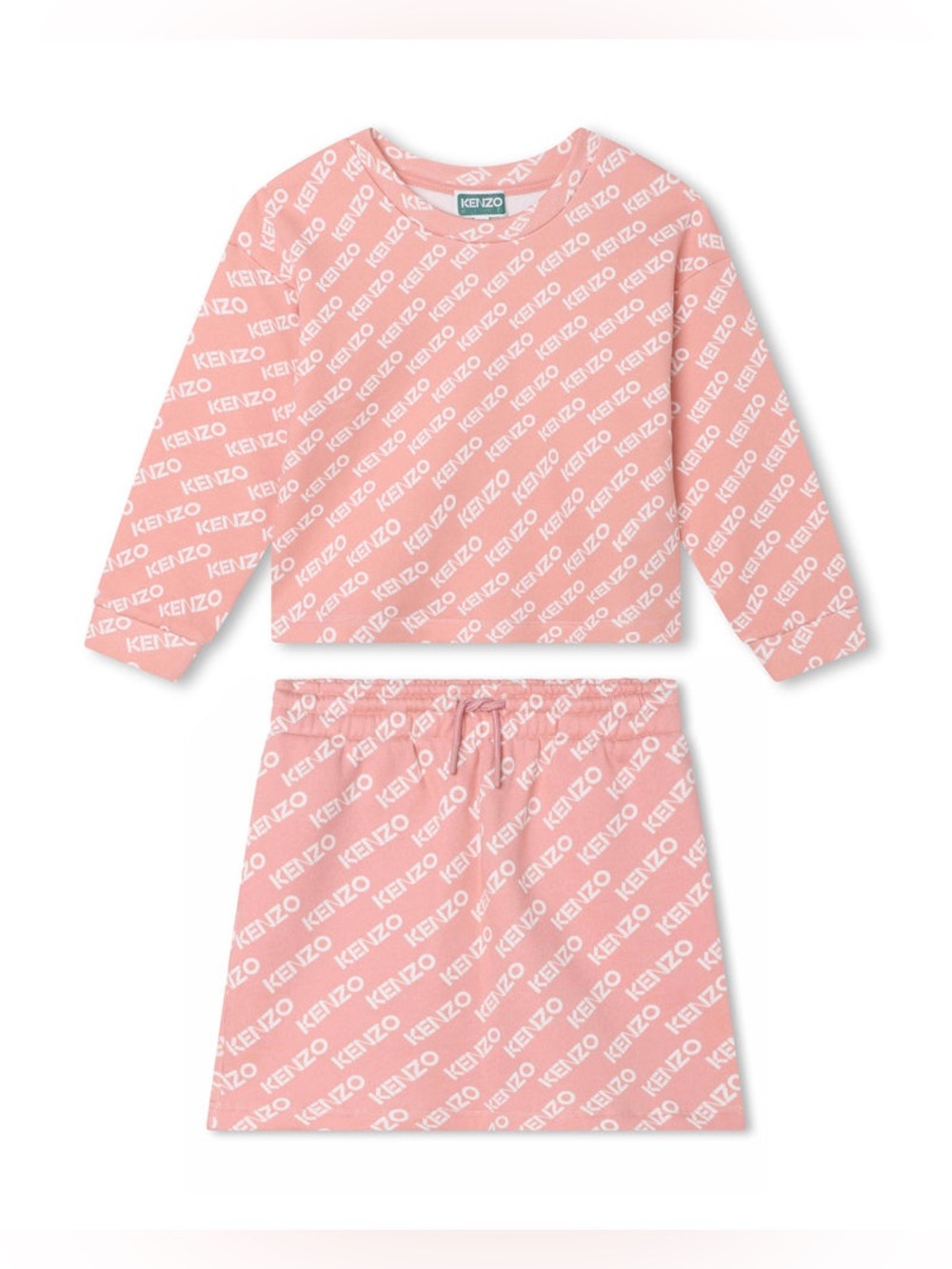 KENZO Girls Pink Logo Sweater & Skirt Set Size 4 $285